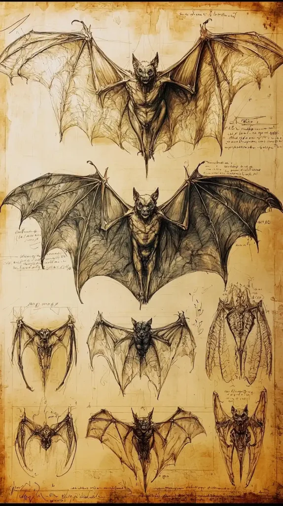 Anatomical Sketches of Bats