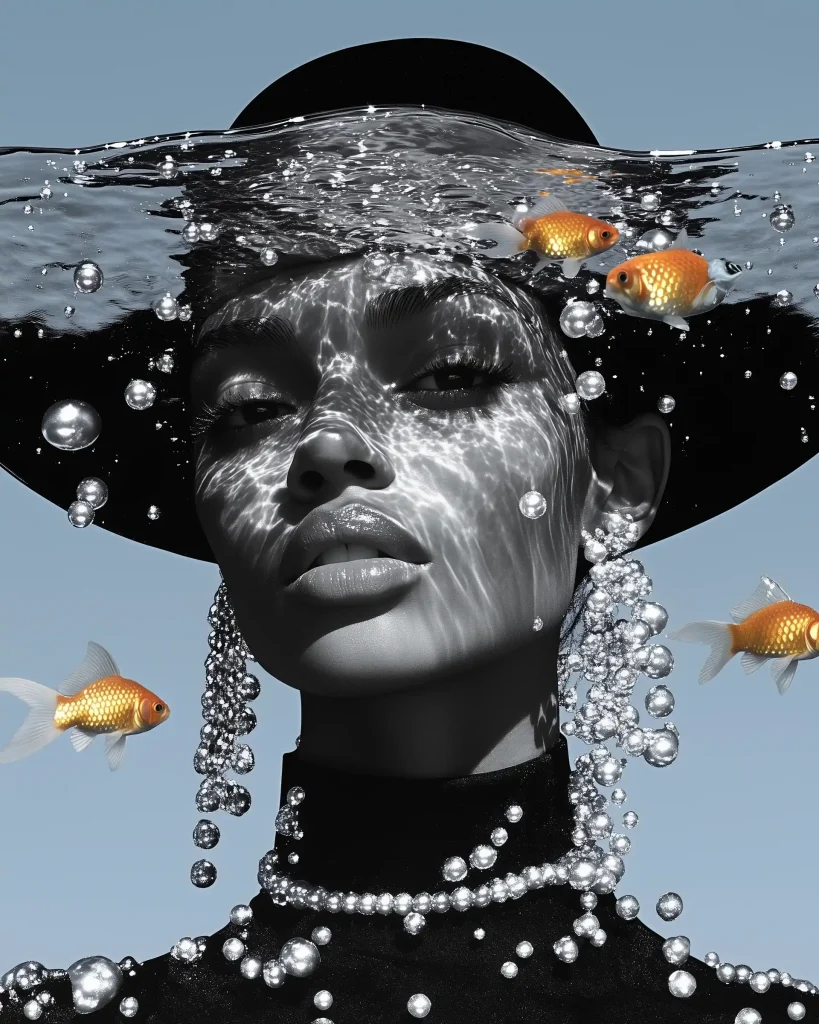 Aquarium Hat Fashion Portrait