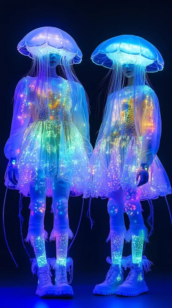 Bioluminescent Fashion Portraits