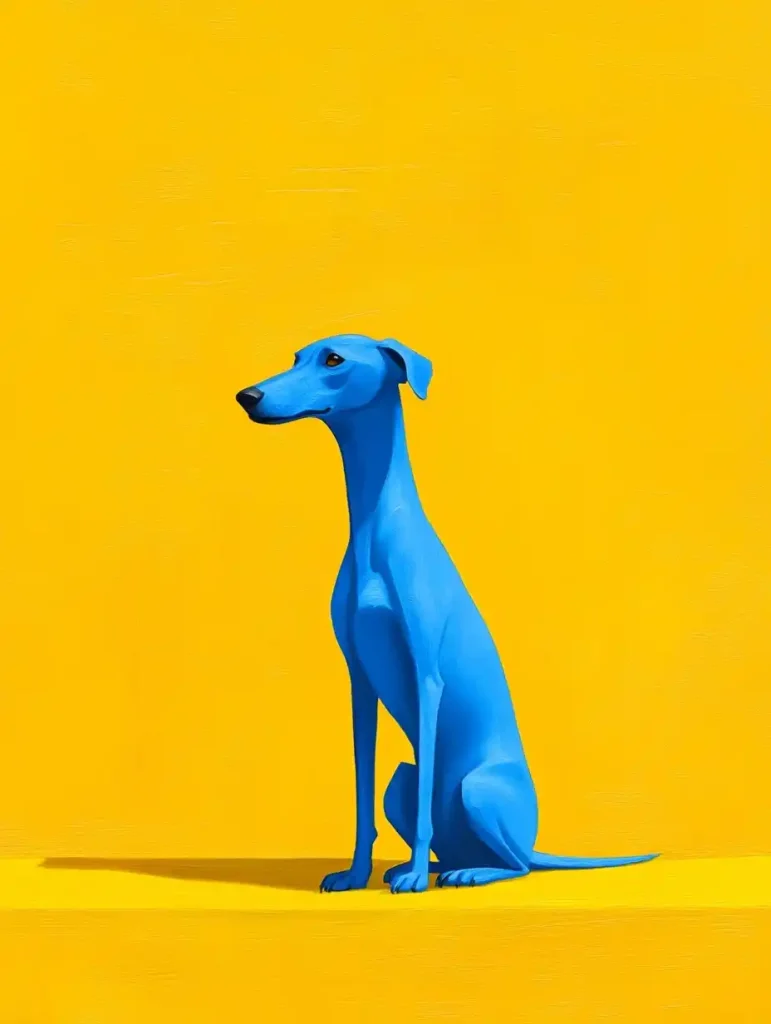 Blue Greyhound in Urban Palette