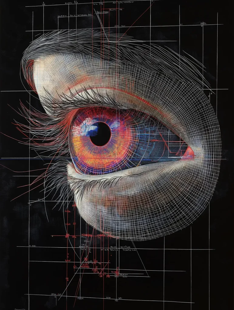 Blueprint Eye Sketch