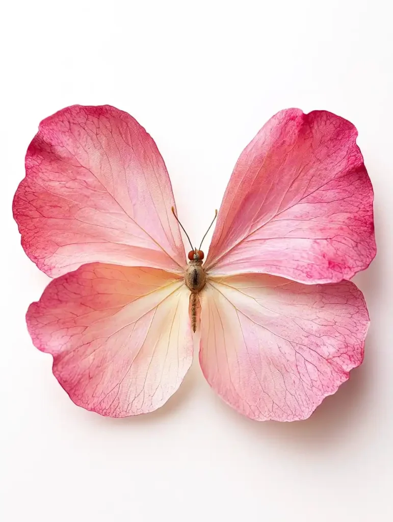 Butterfly on Pink Petal