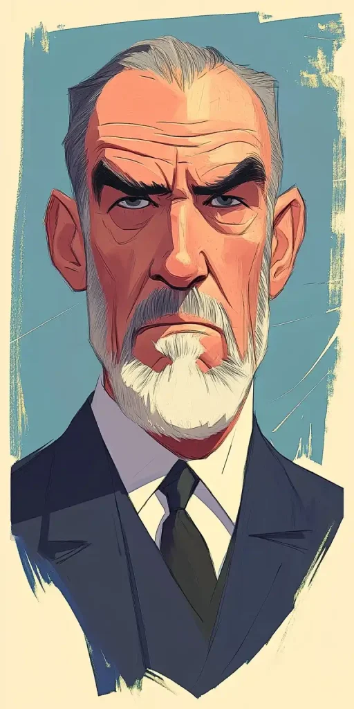 Caricature of Sean Connery