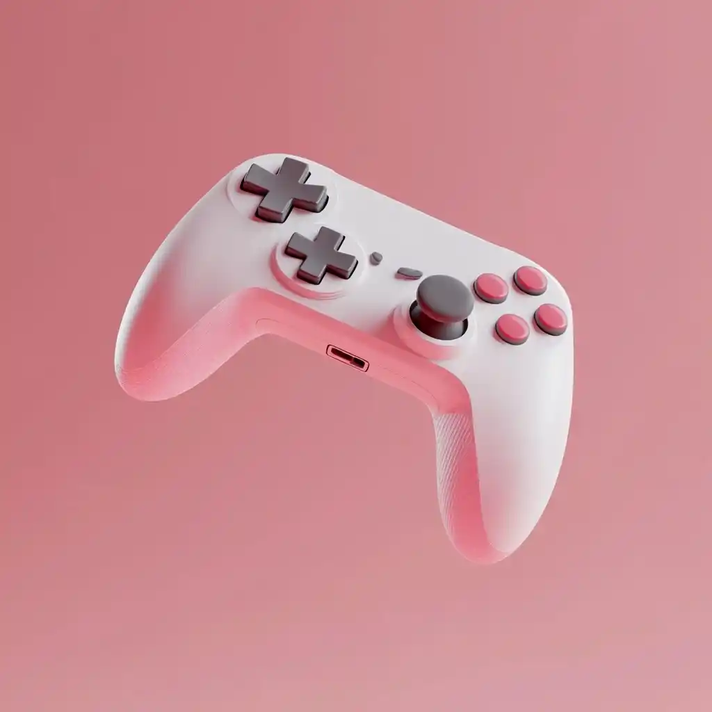 Cartoon Game Controller Render