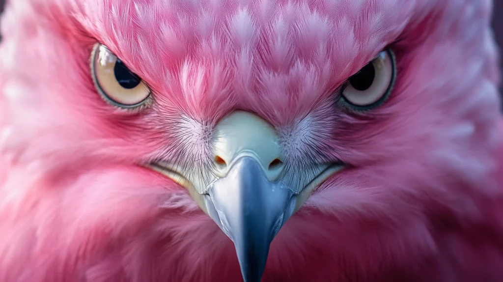 Close-Up Pink Hawk HDR