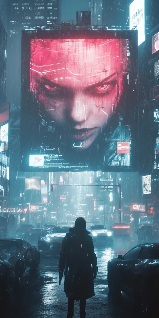 Cyberpunk Cityscape at Night