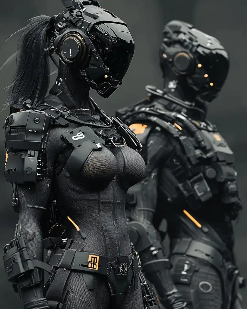 Cyberpunk Robots in 3D