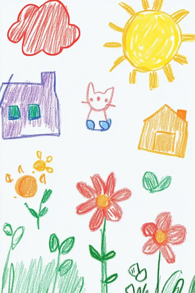 Doodle-Style Childrens Art