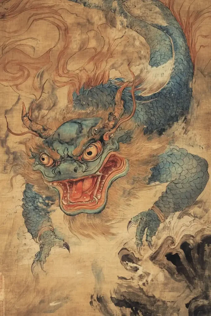 Dragon-Toad Mythology Illustration