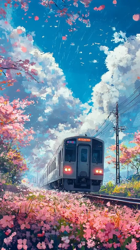 Dreamy Train in Japanese Style