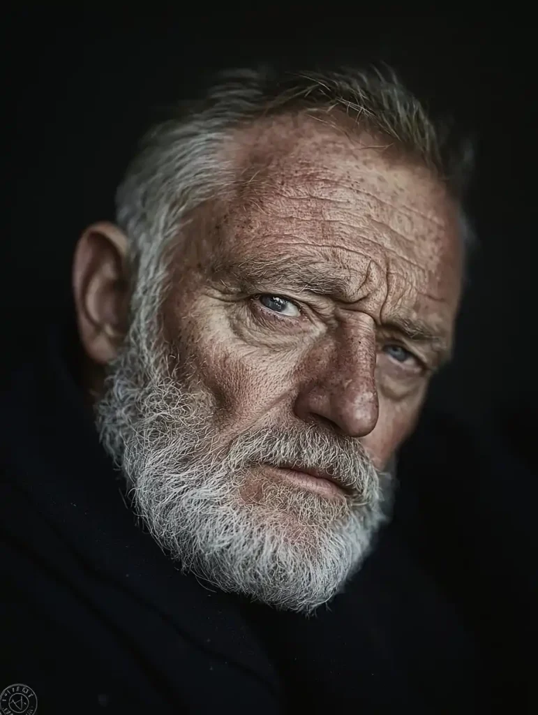 Ethereal Portrait of Old Man