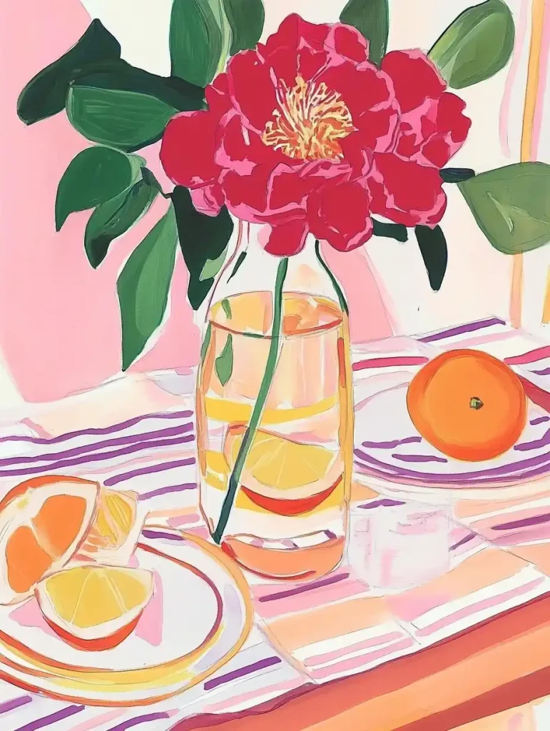 Gouache Still Life Arrangement