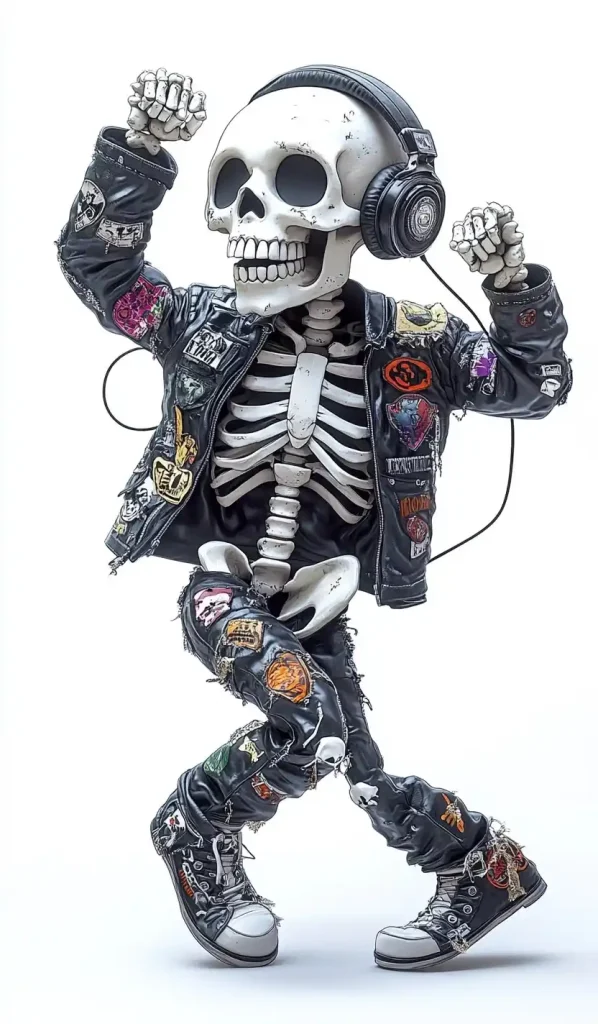 Hyper-Realistic Dancing Skeleton