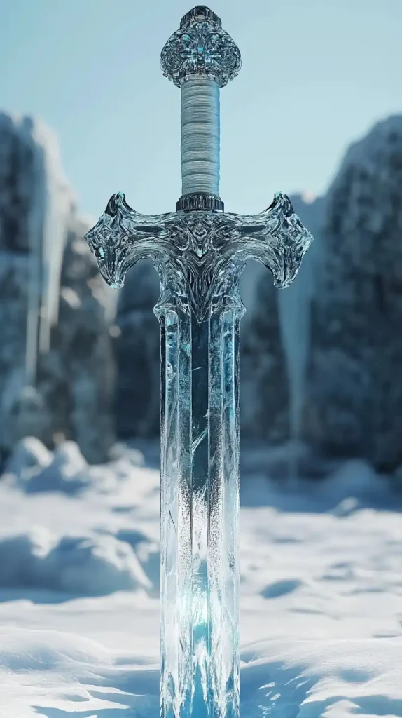 Knights Sword Ice Sculpture