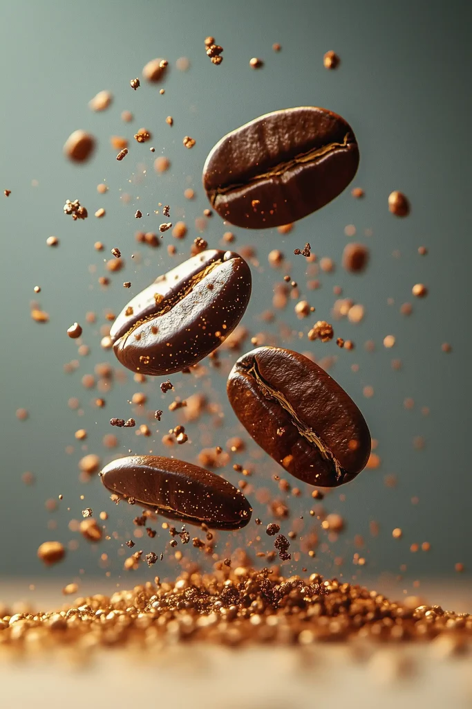 Levitation of Coffee Beans