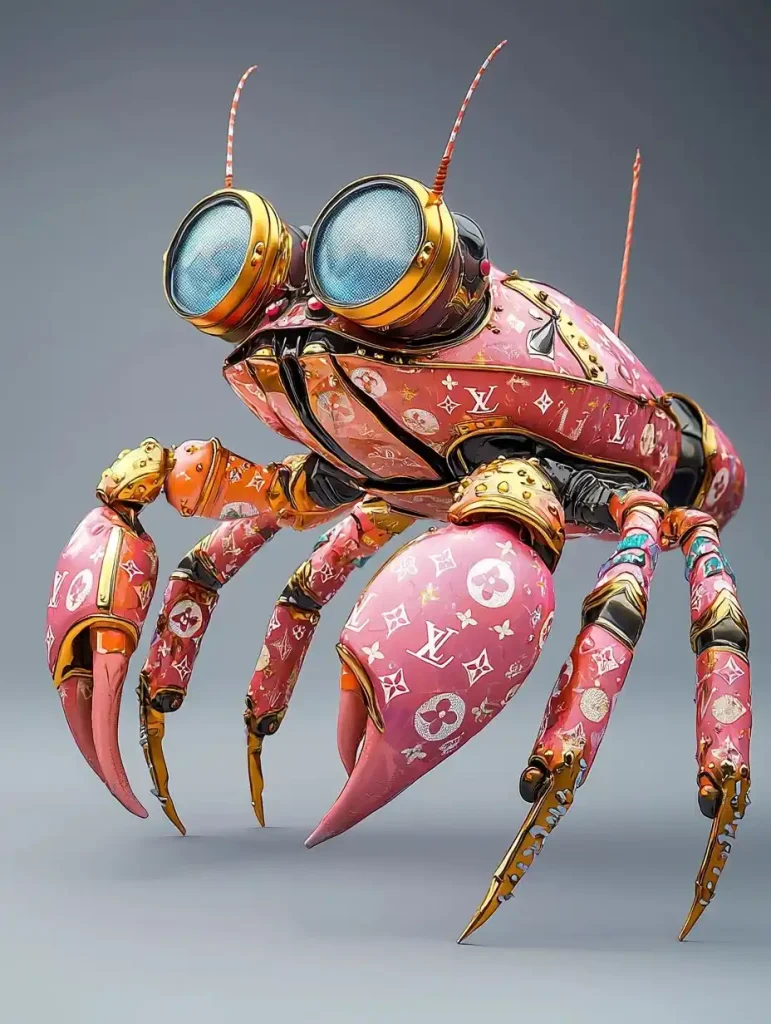 Luxury Robot Crab Illustration