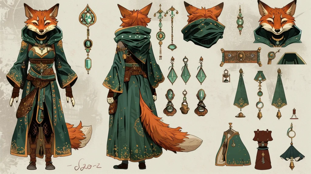 Magic Fox Character Design