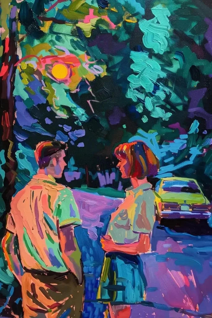 Matisse Couple in Driveway