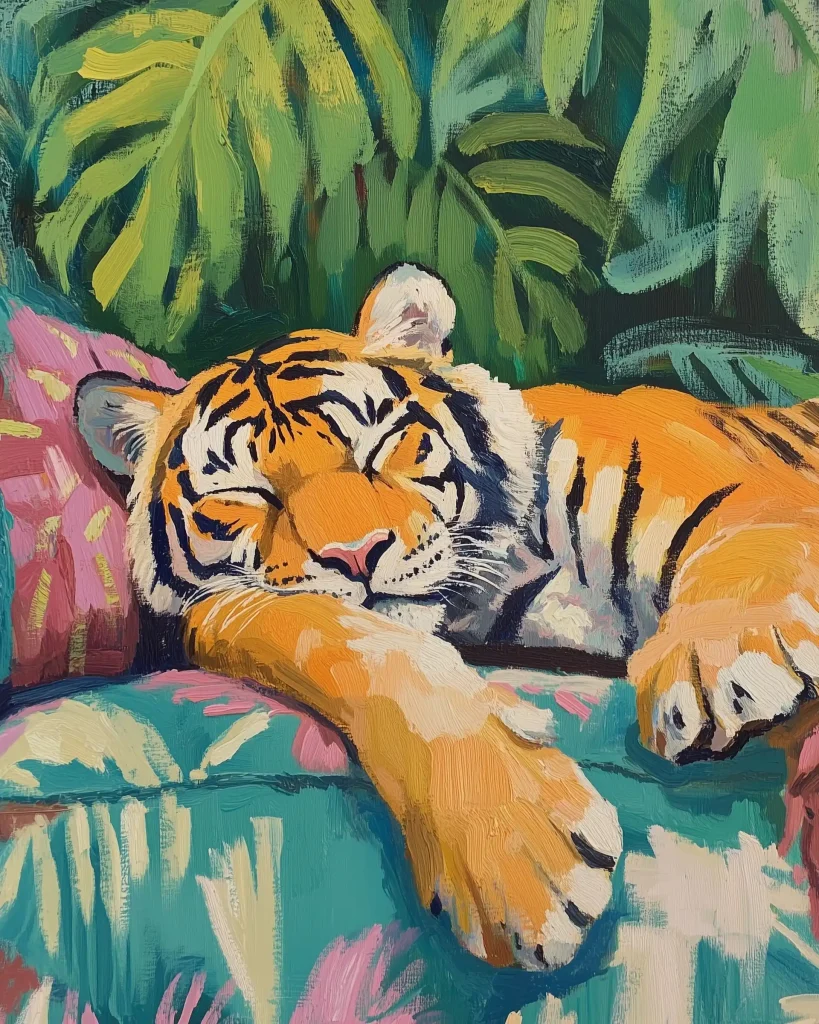 Matisse Tiger on Couch