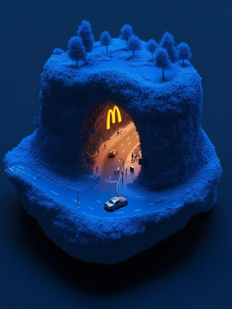 McDonalds Restaurant Illustration