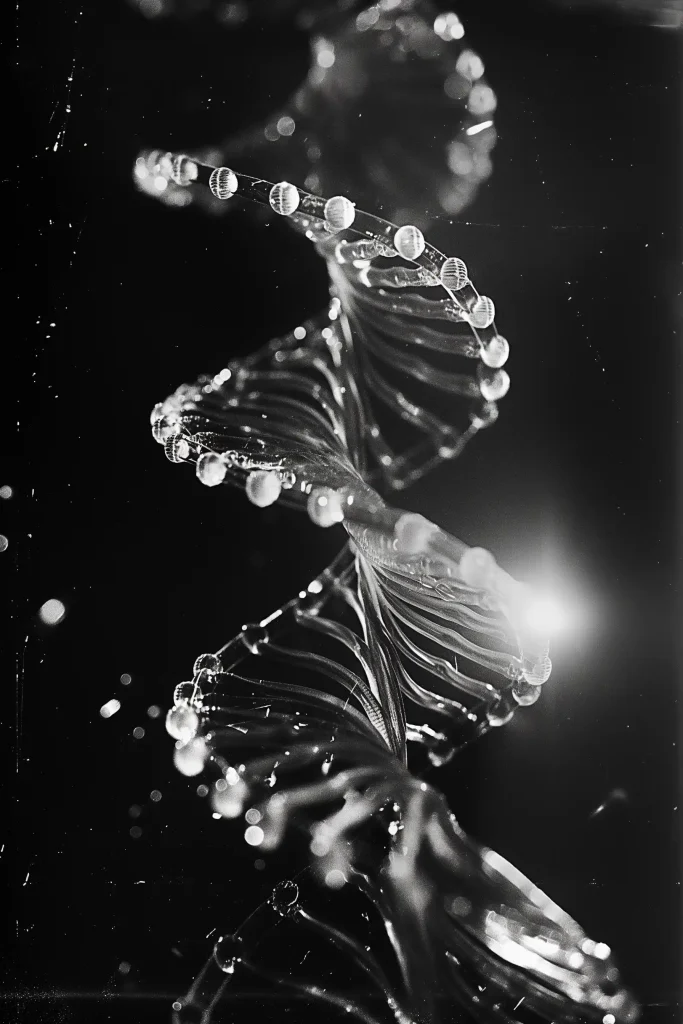 Microscopic DNA in 1960s Film