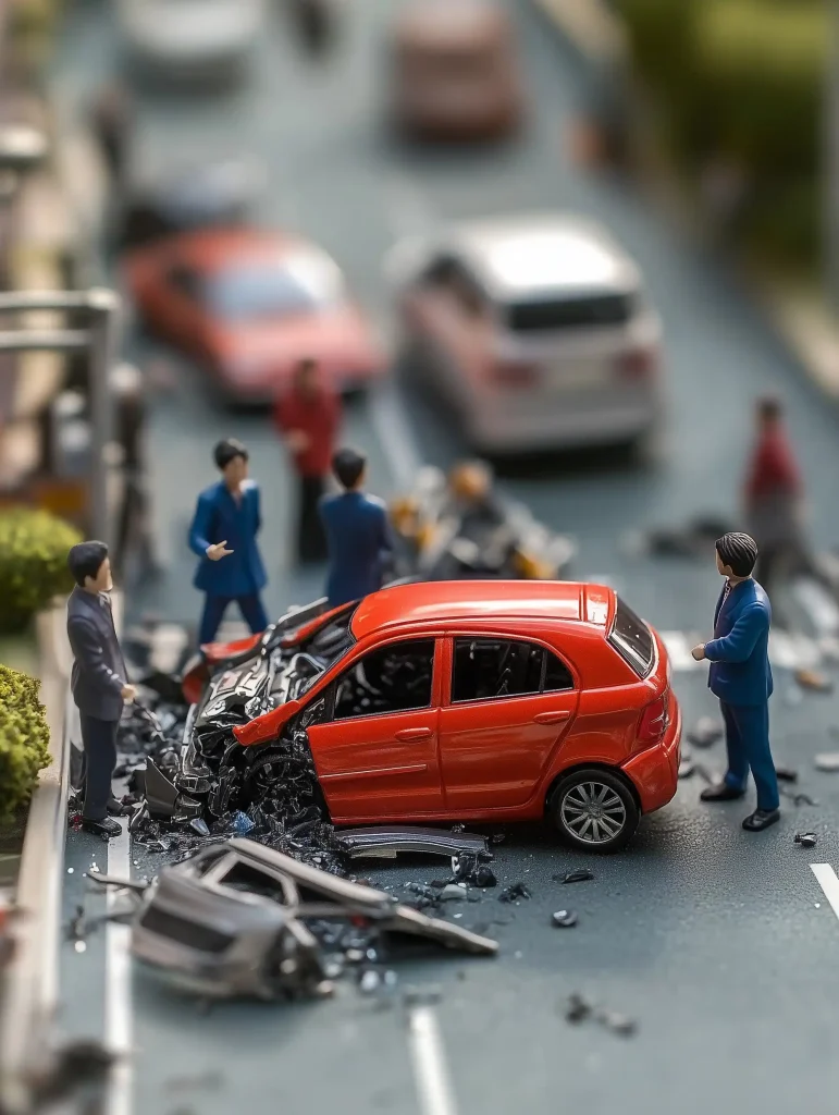 Miniature Accident Scene Photography