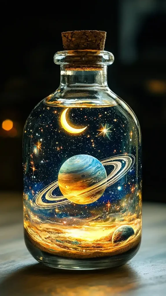 Miniature Universe in Bottle