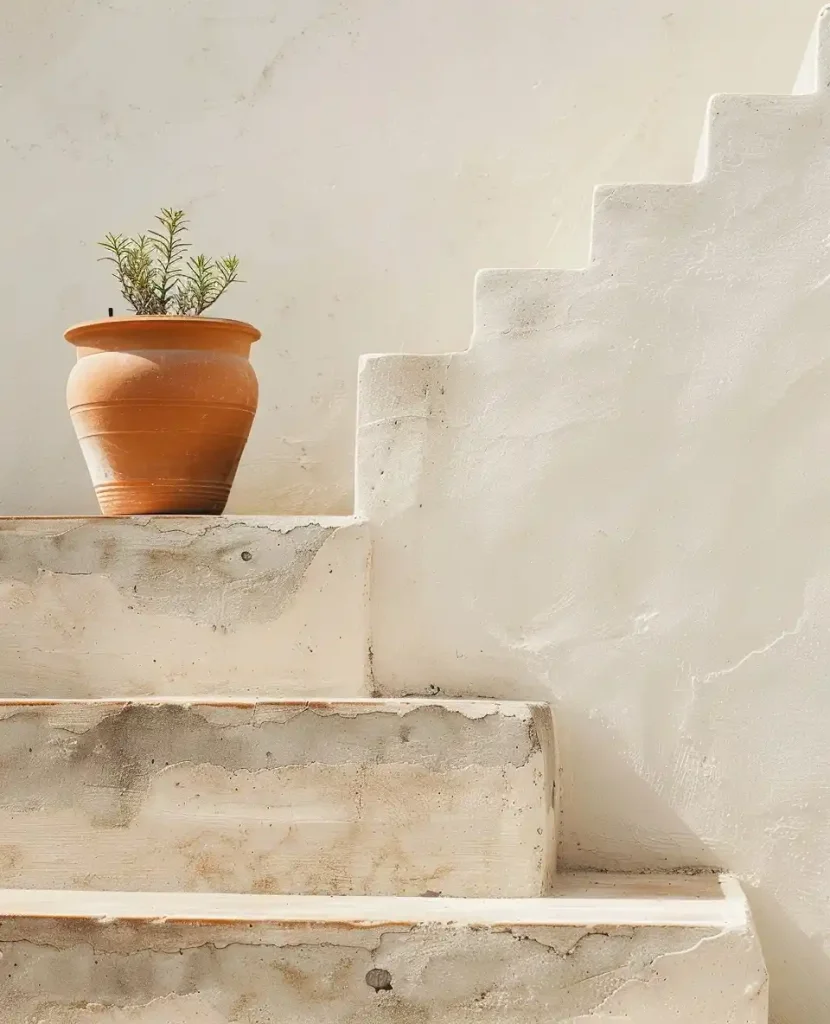 Minimalist Terracotta Stairs