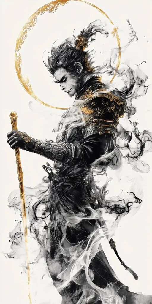 Monkey King Ink Art