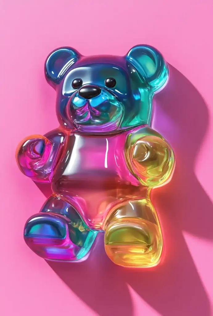 Ombre Gummy Bear Sticker