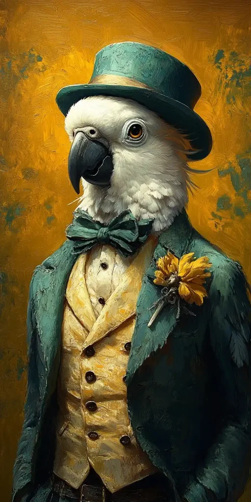 Parrot in Bowler Hat