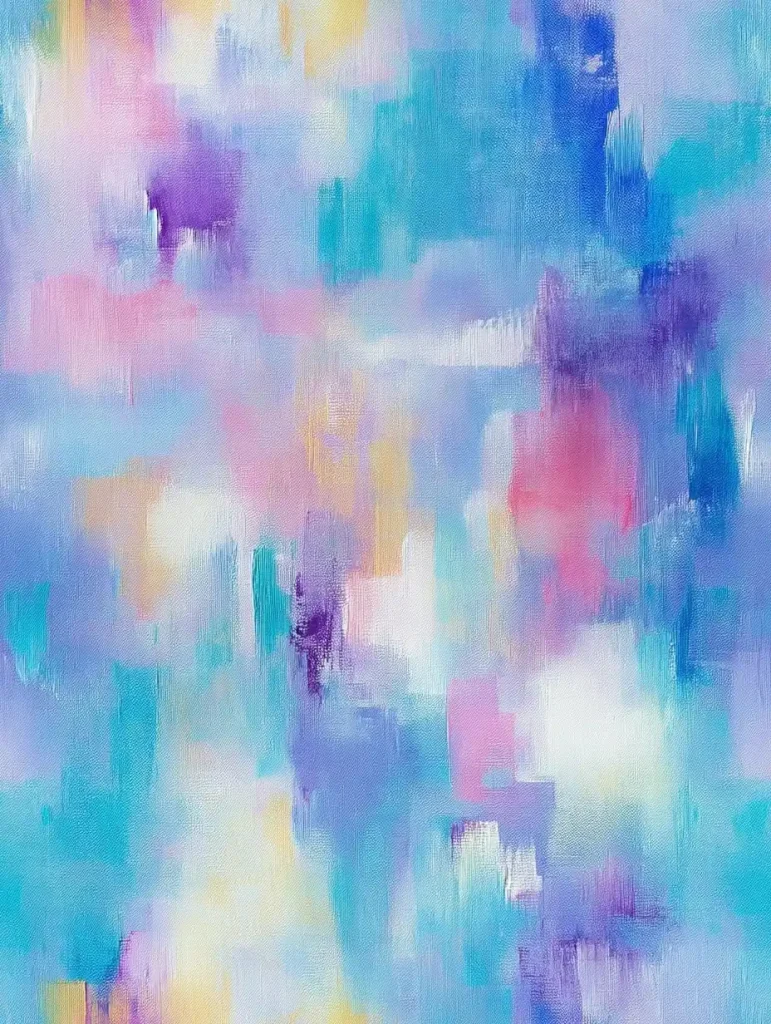 Pastel Abstract Spring Landscape