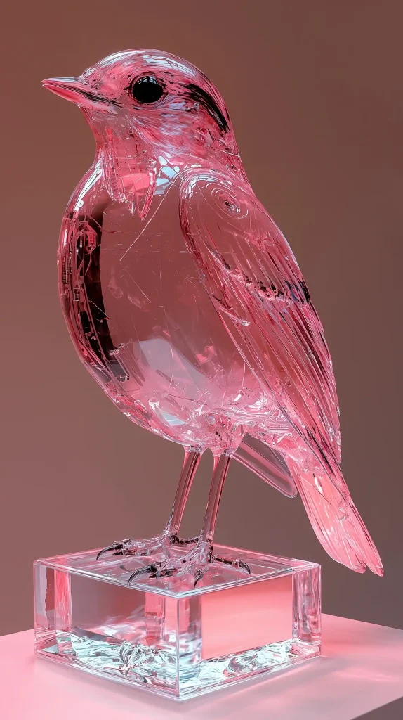 Photorealistic Mechanical Bird Display