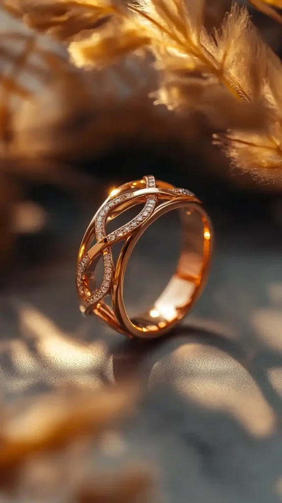 Premium Rose Gold Ring Photography