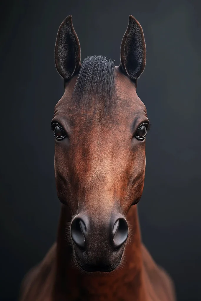 Realistic 3D Horse Head