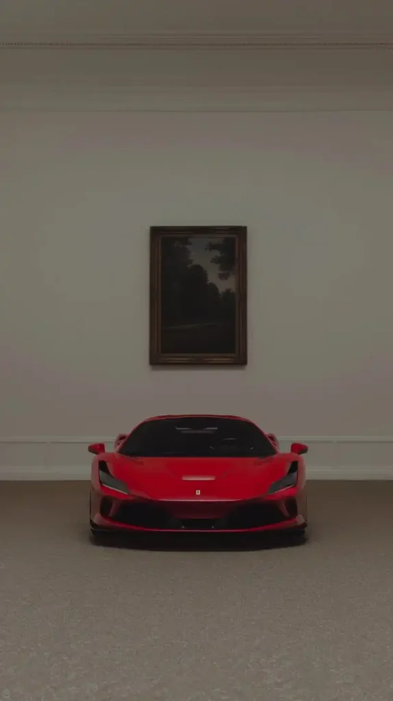 Realistic Ferrari in Italian House