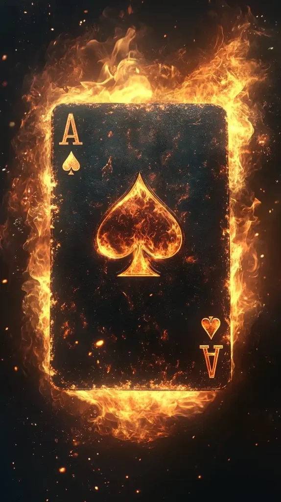 Realistic Playing Cards Ablaze