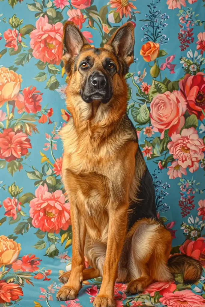 Regal Shepherd in Floral