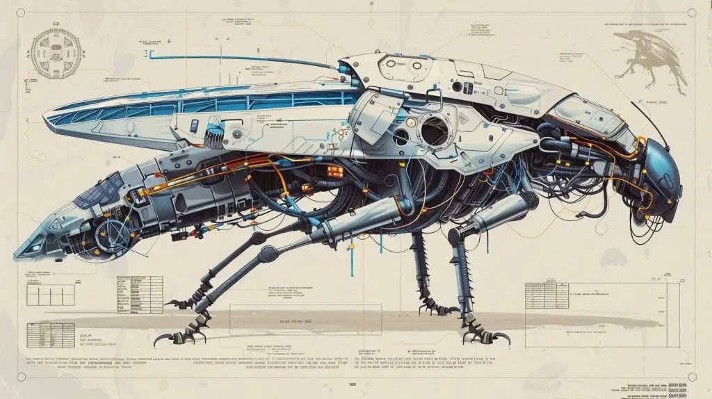 Robotic Locust Assembly Blueprint