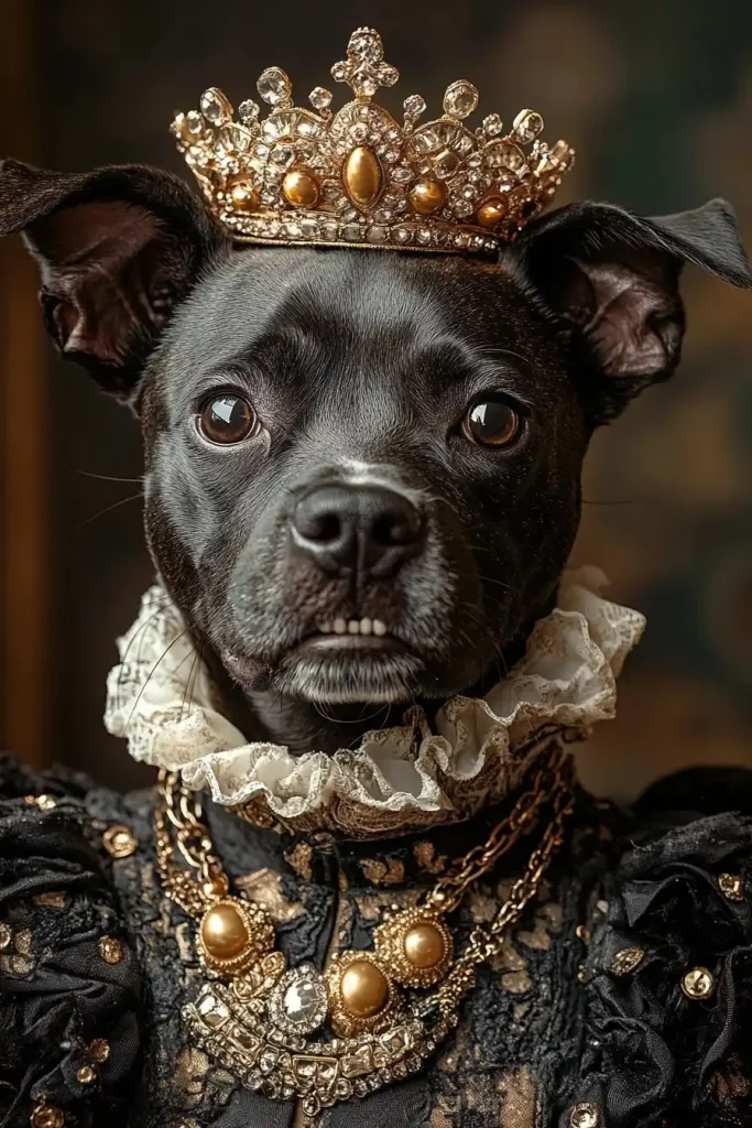 Royal Dog in Costume