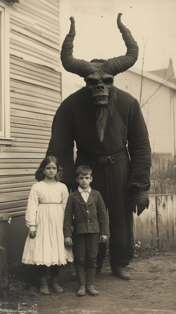 Sepia Demon Family Portrait