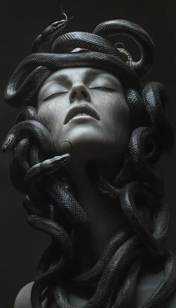 Surreal Medusa Portrait