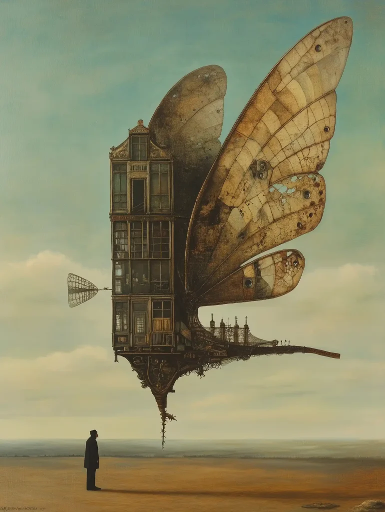 Surreal Winged Dream Machine