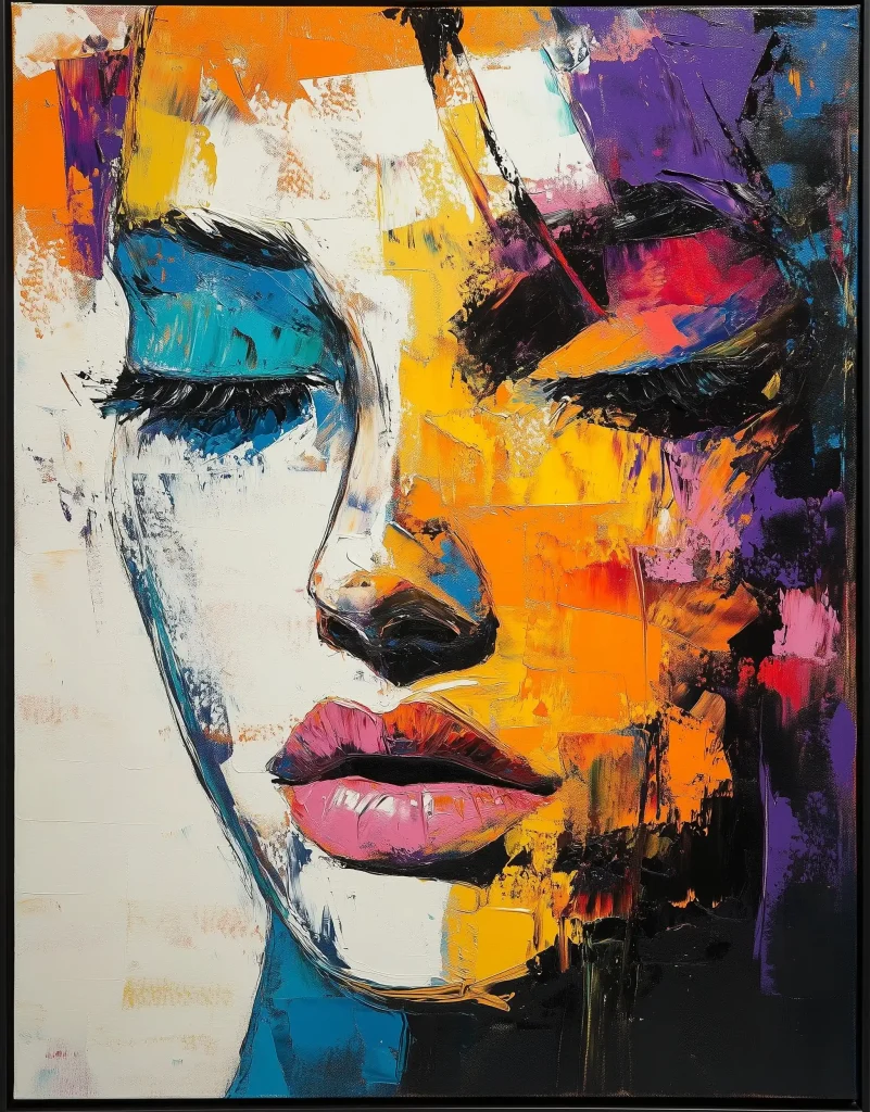 Vibrant Abstract Portrait