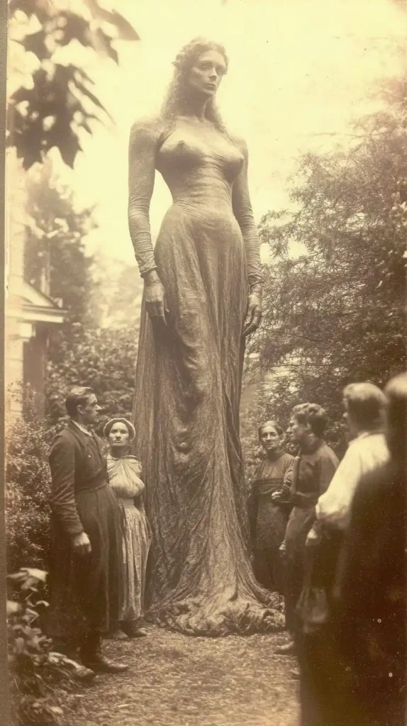 Vintage Daguerreotype of Tall Woman