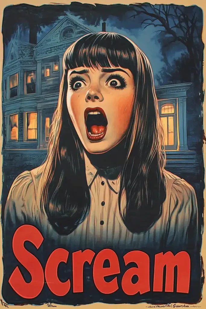 Vintage Horror Film Poster