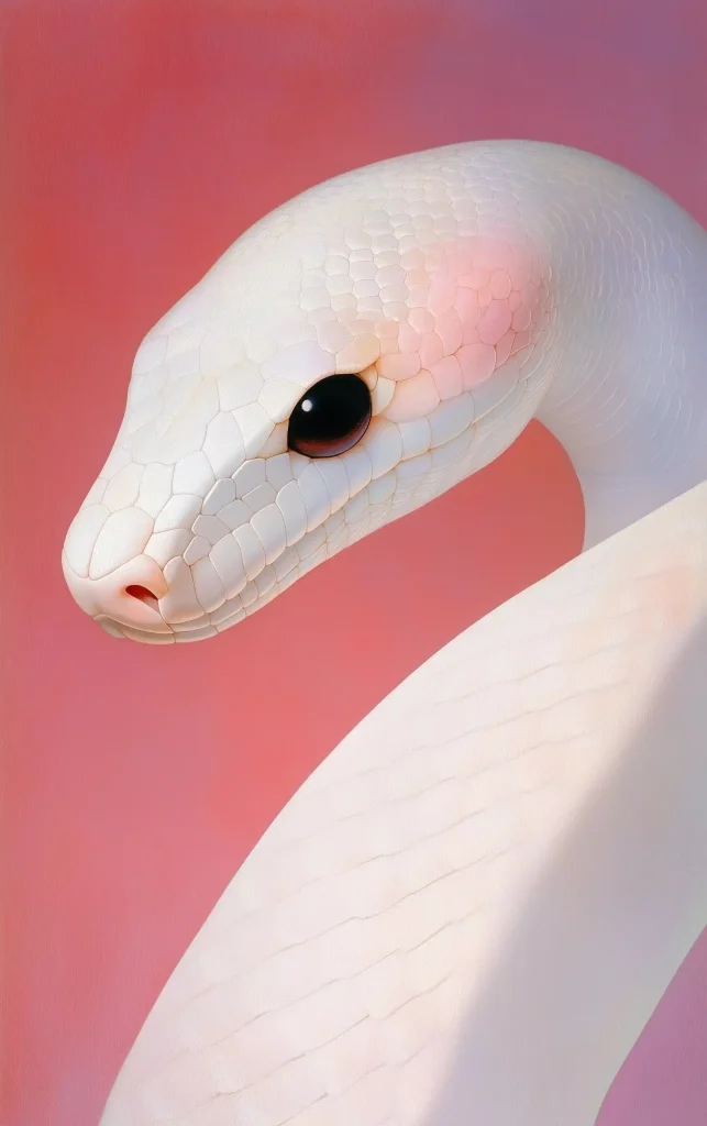 White Snake Illustration