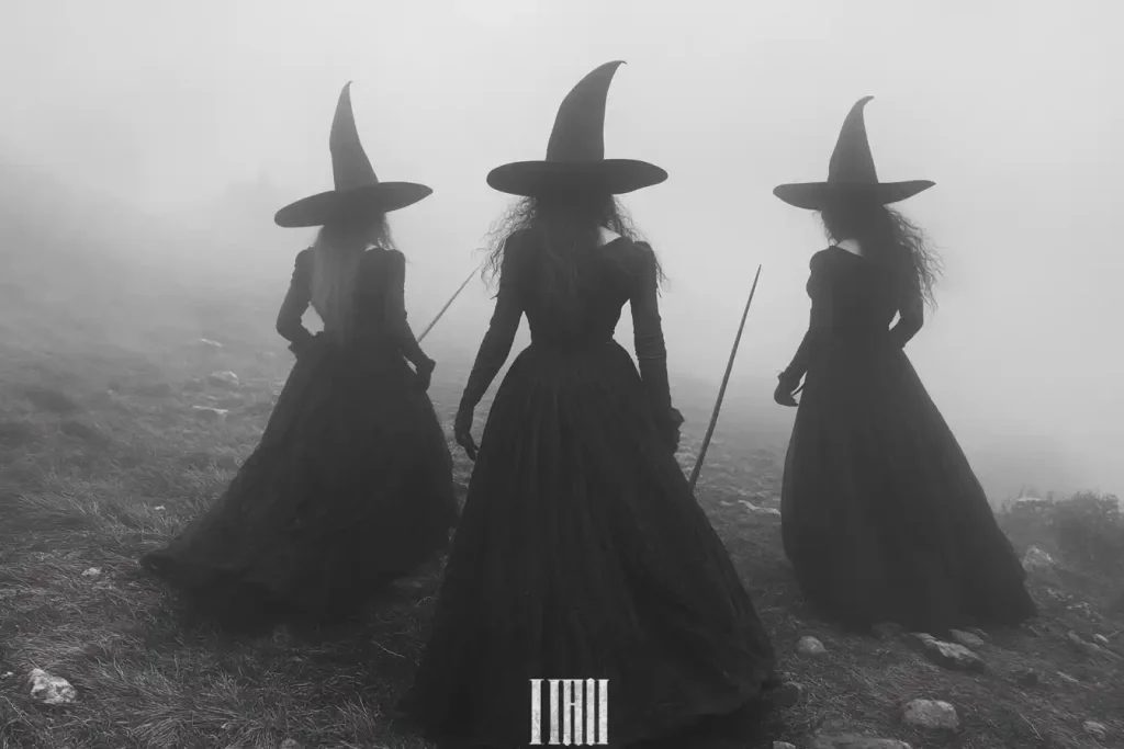 Witches in Foggy Atmosphere