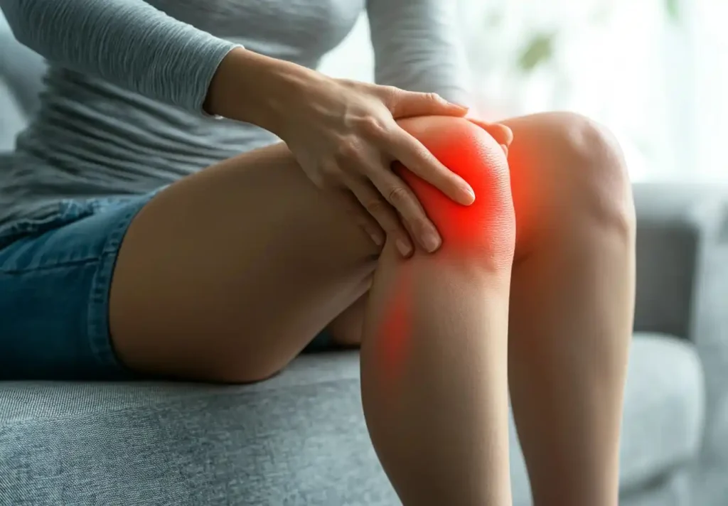 Woman with Knee Pain Photography