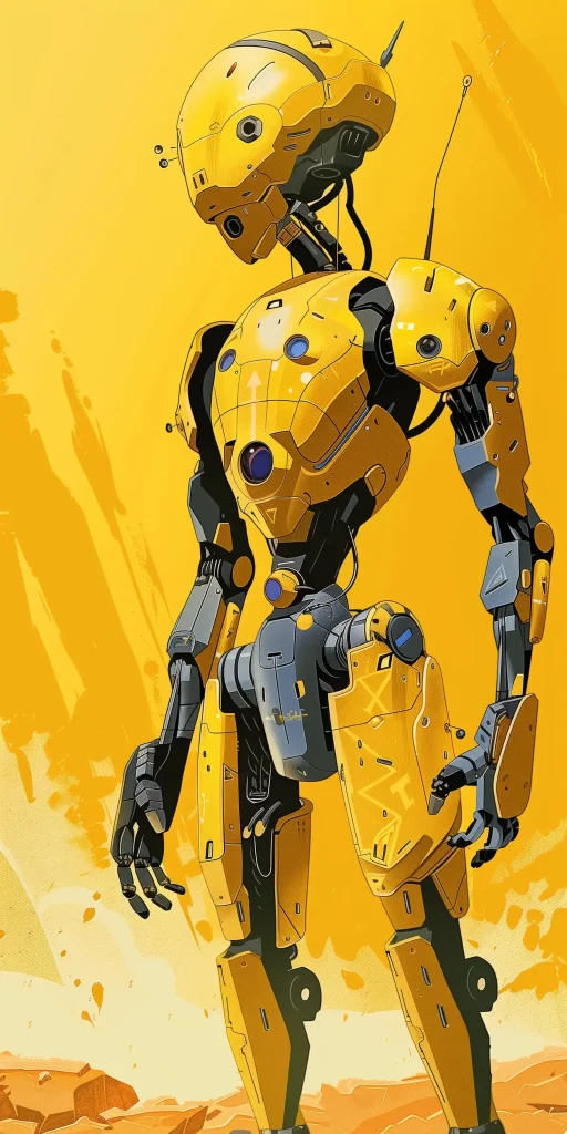 Yellow Tactical Robot